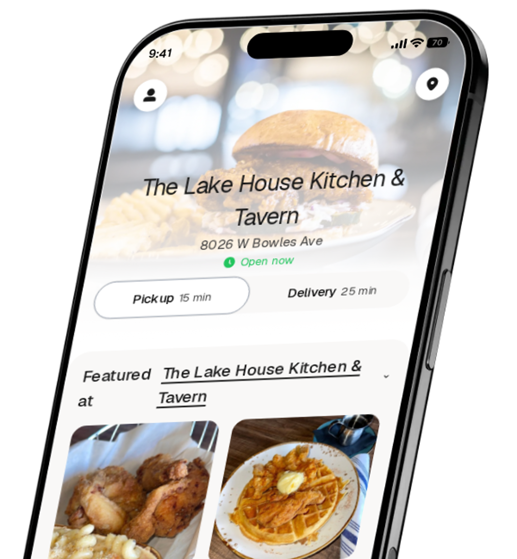 The Lake House Kitchen & Tavern app preview