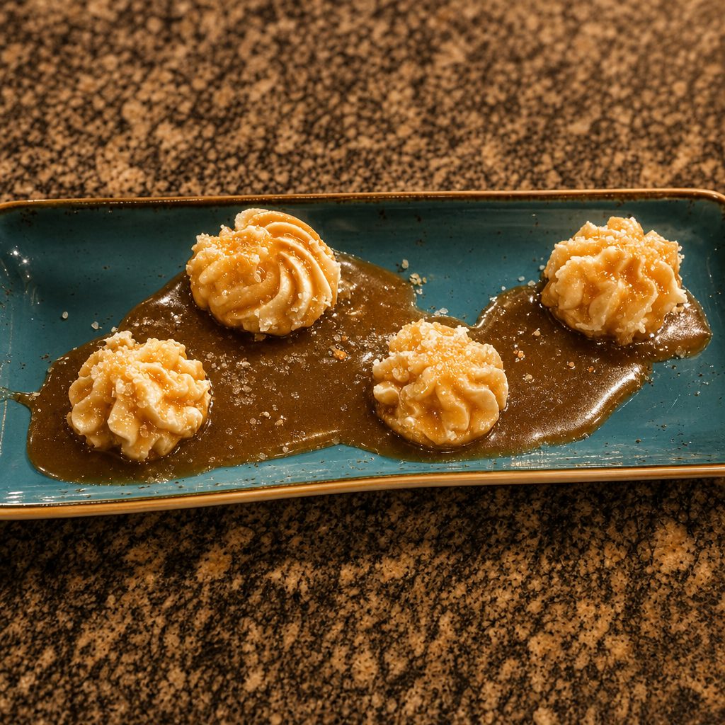 Salted Caramel Mini Cheesecakes.